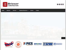 Tablet Screenshot of brieserconstruction.com